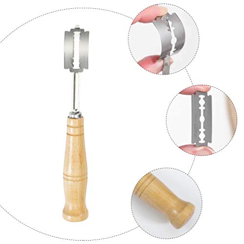 CLISPEED 1 Conjunto de Alça de Madeira para Pão Coxo Ferramentas de Corte Ferramentas de Corte de Ma