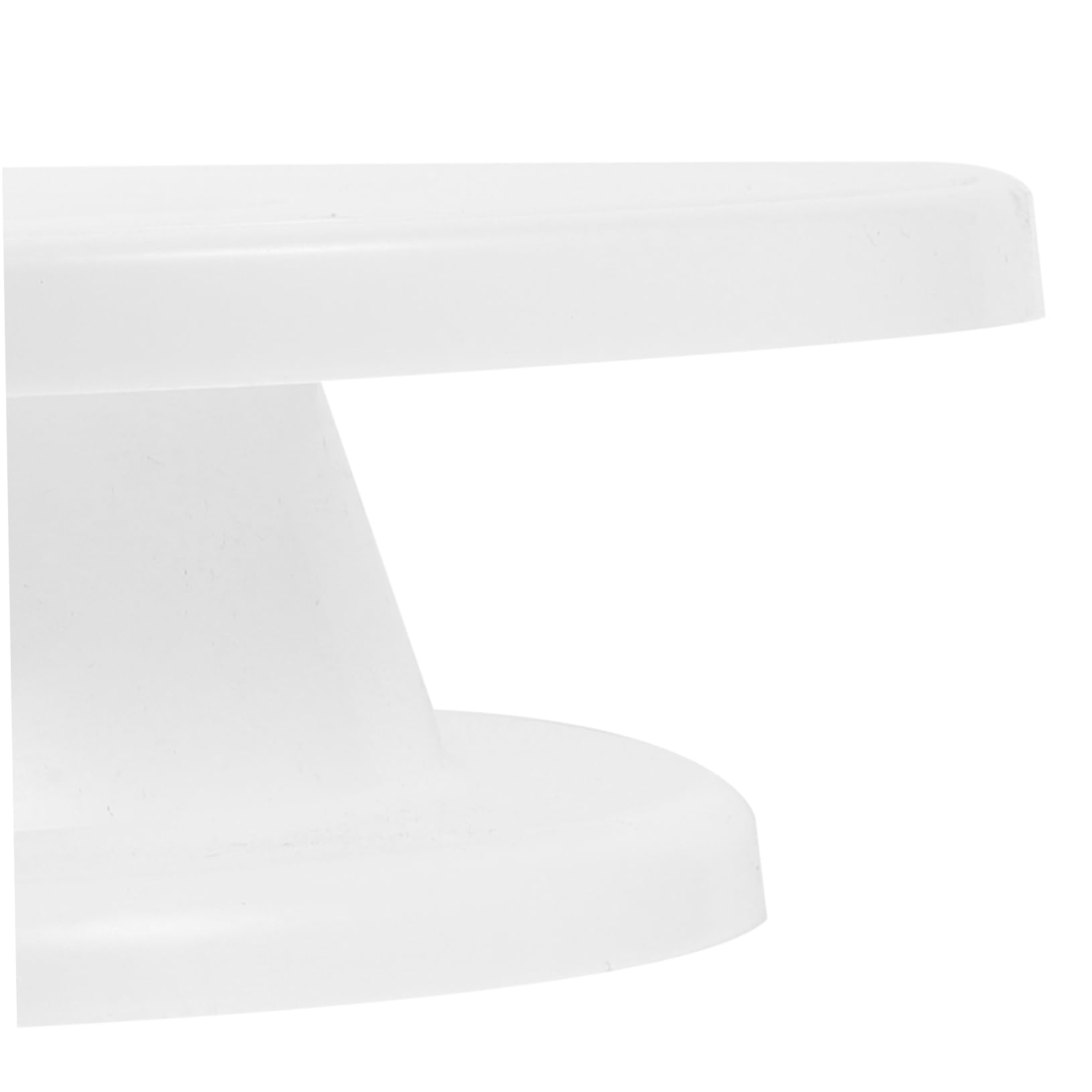 Sosoport Piatto Girevole per Torte in Plastica PP Bianco Rotondo