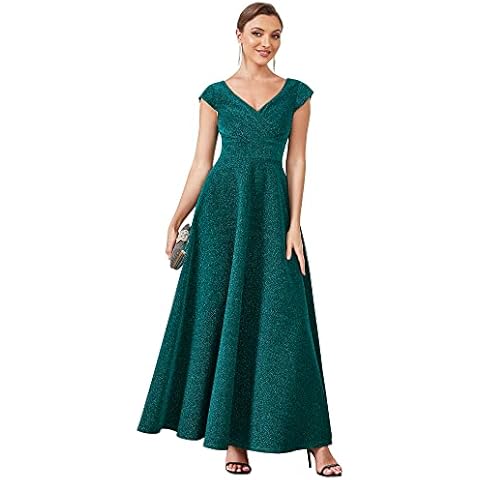 Ever-Pretty Vestido Lentejuelas Verde Oscuro Cover