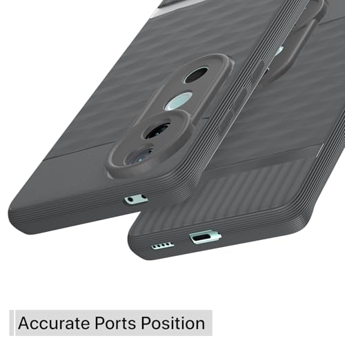 Image of Outlouders Back Cover for Vivo V40 5G / V40 Pro 5G / T3 Ultra 5G | Full Camera Protection | TPU Soft Flexible Shockproof Bumper Case (Grey)
