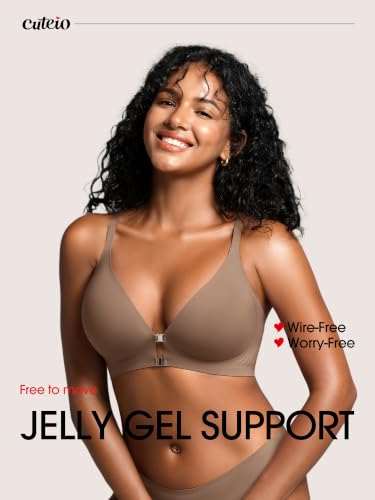 Image of Racerback Jelly Bras with Metal Magnetic Front Closure - S-XL
