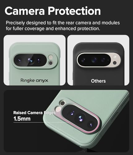 Image of Ringke Onyx for Google Pixel 9 Pro Case [Feels Good in The Hand] Oil & Dirt Resistant, Enhanced Camera Lens Protection, Comfortable Grip, Non-Slip, Lightweight Cover - Mint