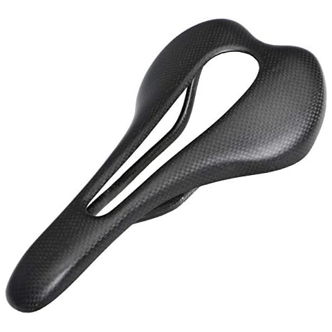 TOSEEK Full Carbon Fiber MTB Mountain Road Bike Saddles Hollow (Matte) Cover
