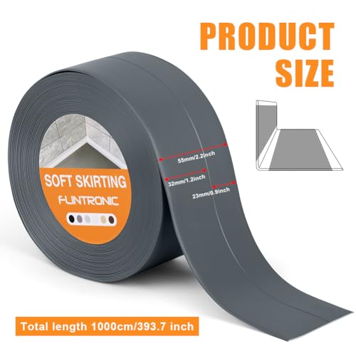 flintronic Bath Sealant Strip, 10m/32.8ft Self Adhesive Sealant Strip, Waterproof, Oilproof and Mildewproof Sealant Tape, Caulk Strip for Kitchen, Sink, Bathroom, Toilet, Wall Corner - Image 2