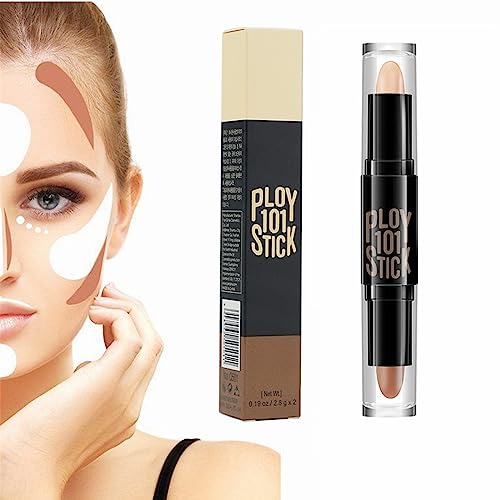 Contouring Maquillage,Concealer,Correcteur Stick de ContouringBâton Surligneur,Makeup Contouring,Double Tête Correcteur Stick,#03 Couleur Naturelle