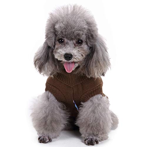 CHBORCHICEN Small Dog Sweaters Knitted Pet Cat Sweater Warm Dog Sweatshirt Dog Winter Clothes Kitten Puppy Sweater… - Image 3