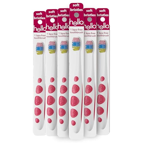 Cepillo de dientes suave para niños vegano libre de crueldad con mango fácil de agarrar 6 uds