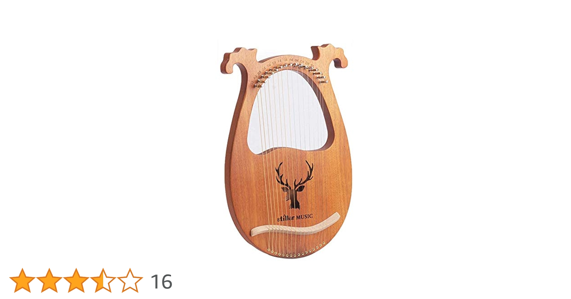 Amazon | Champion crafts ライアー ハープ 16弦 かわいい鹿耳形