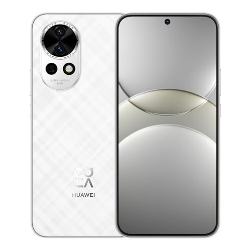 HUAWEI nova 13, Smartphone, 12 GB+256GB, 6,7' OLED Display mit flachen Kanten, eine 60 MP Ultraweitwinkel-Porträt-Frontkamera, AI Best Expression, 100W Supercharge, 5000 mAh starker Akku, Weiß