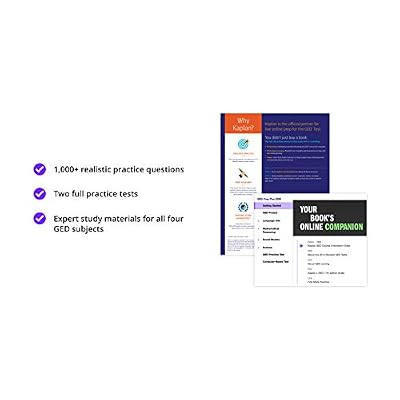 GED Test Prep Plus 2021: 2 Practice Tests + Proven Strategies + Online (Kaplan Test Prep) Revised, Revised Edition