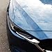 HIGH FLYING Car Exterior Accessories for Mazda CX5 CX-5 2017-2025 Front Head Light Eyebrow ABS Overlays Cover Trim 2pcs Gloss Black