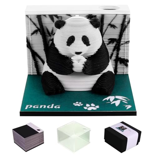 3Dデスクカレンダー2026、時計カレンダー3D 2026、3Dペーパー彫刻カレンダー、3Dメモパッドカレンダー、絶妙なクリエイティブノンスティック付箋DIYポストノート、オフィスホームオーナメント用。
