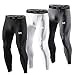 MEETYOO Leggings Uomo, Calzamaglie Sportive Pantaloni Fitness Compressione Baselayer per Jogging Ciclismo Running