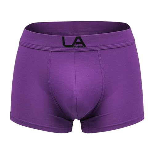 Men's Boxer Brief Underwear Soft and Breathable Cotton Underpants Mid Rise Sports Boxers Shorts