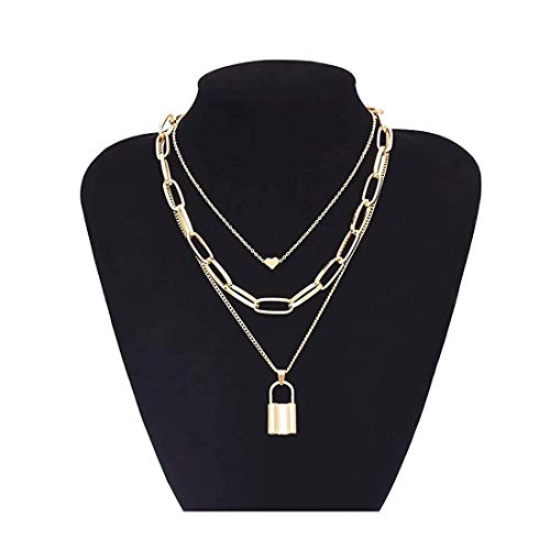 Lock Pendant Necklace Women