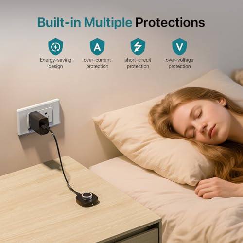 Cargador Smart Ring para Oura Ring Gen4 con base de carga rápida y cable USB-C compatible universal 7