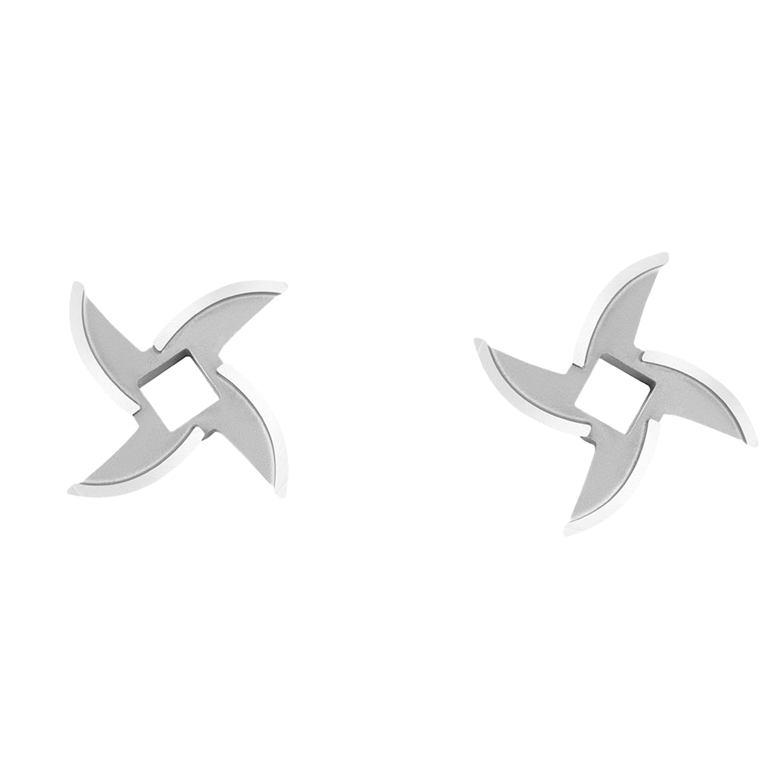 Flyseago Meat Grinder Plates Blades Stainless Steel Replacement Accessories Attachment (2*blades)