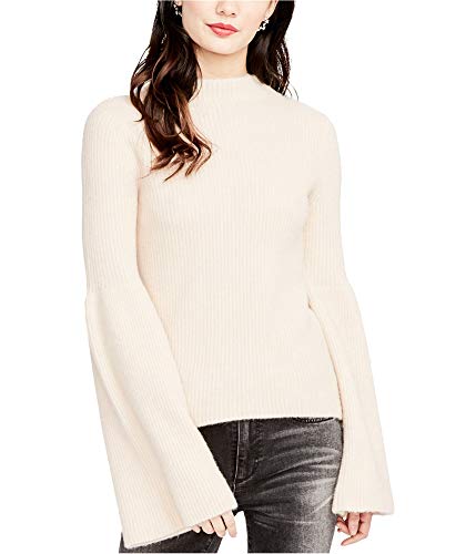 Rachel Roy Womens Ribbed Knit Sweater, Off-White, Large