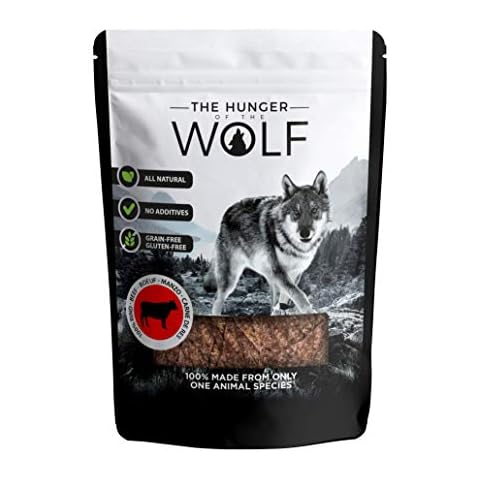 The Hunger of the Wolf Meat Snack for Dogs - For All Adult Breeds, 100% Fresh Beef, 0.2 kg Cover