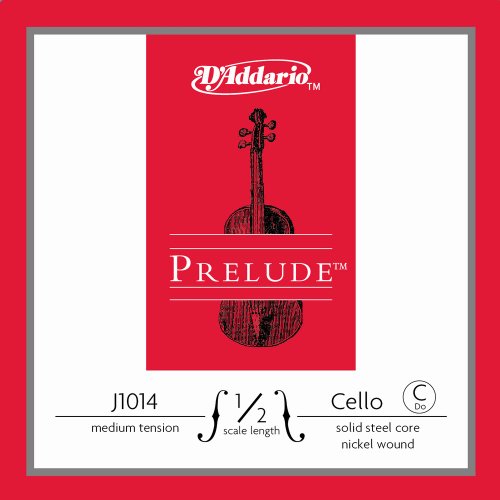 D'Addario Prelude Cello 10Blk C 1/2 Med (J10141/2M-B10)