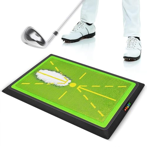 SWINGTEK Golfschwungmatte, robustes Pitchgabelbrett, 30,5 x 43,2 cm, Golf-Trainingsmatte für Schwungwege-Feedback und Indoor-Übung