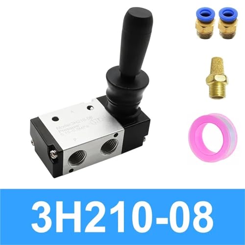 Válvula de control manual tipo push-pull 3H210-08 para control de cilindros 3