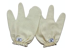 Raw Silk Massage Ayurvedic Garshana Gloves: Rejuvenate Your Skin's Health
