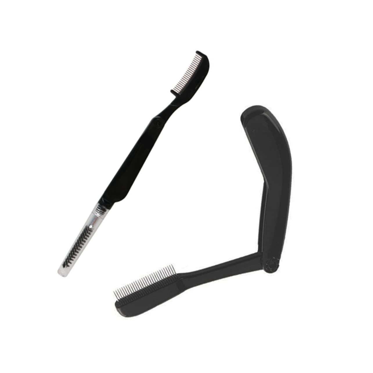 OHPHCALL Eyebrow Grooming Kit 2pcs Eyebrow Combs Fine Pins Eyelash Holder Tool Perfect for Women Girls