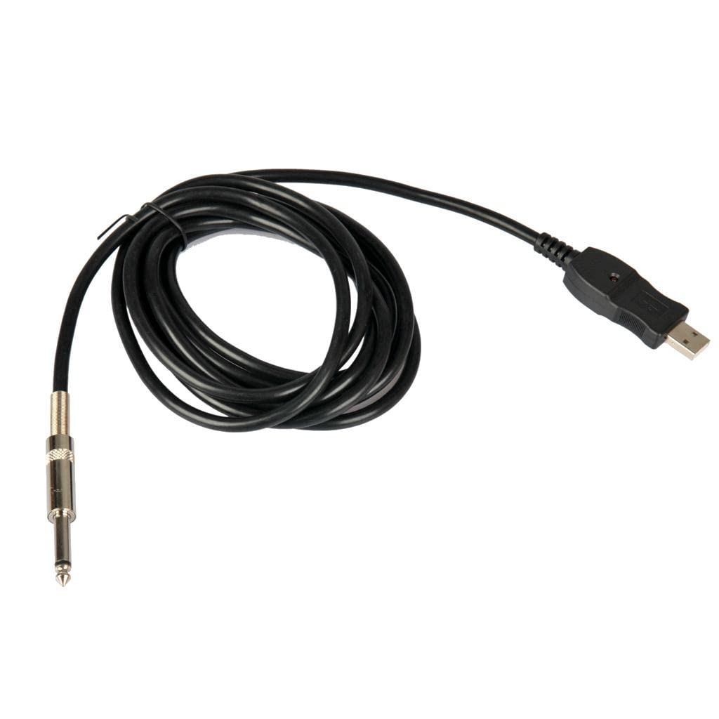 5 zestaw 300 cm gitara basowa 1/4 6,3 mm jack na złącze USB adapter kabla instrumentu