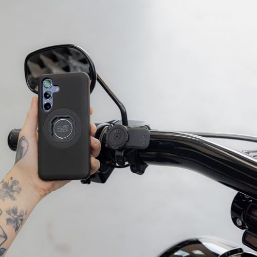 Image of Quad Lock Motorcycle Handlebar Phone Mount PRO - Large with Vibration Dampener and MAG Phone Case for iPhone 17 Air