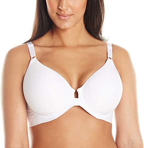 Bali Women s Comfort Revolution Front-Close Shaping Underwire Bra, White,42C