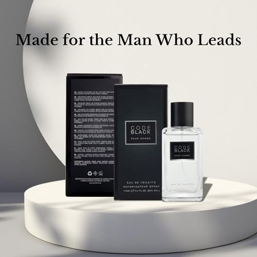 Code Black Eau de Toilette for Men 100 ml: Fruity Woody Fragrance Inspired by C’s Aventus, Long Lasting Luxury Perfume for Men, Masculine Designer Fragrance Gift by Laurelle London - Image 6