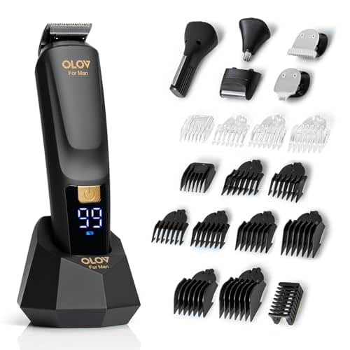 Beard Trimmer, 21 Piece All-in-One Mens Grooming Kit and Hair