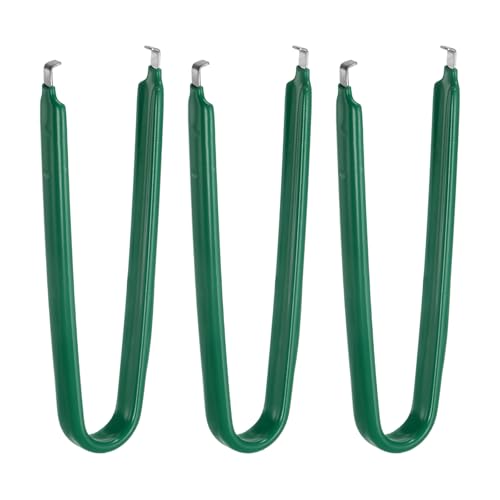 Image of HARFINGTON 3Pcs IC Chip Extractor IC U Shape Puller Stainless Steel with Insulated Vinyl Grip Motherboard Circuit Board Component Puller Chip Extractor for PCB Removal Tool, Green