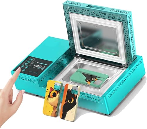 Kit de prensado en caliente 3D para fundas de teléfono con 2 moldes y 20 fundas,Calentamiento rápido a 180 °C,Impresora de sublimación,kit de prensado en caliente para fundas de teléfono OnlyMachine