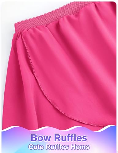 Image of Girls Swimsuit 3 Piece Sleeveless Bathing Suit Sets with Skirt Swimwear Rash Guard for Kids Beach UPF 50+ Sun Protection