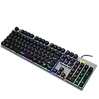 Amazon.co.jp: メカニカルゲーミングキーボード、LEDレインボー