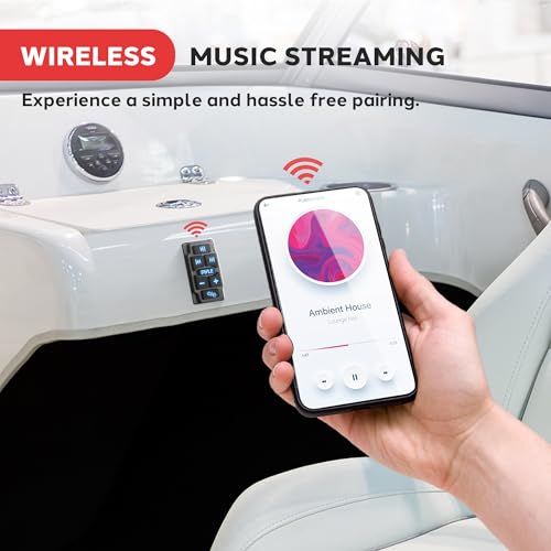 image for Pyle Rocker Switch Wireless BT Audio Controller, Waterproof Rated Mari