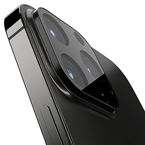 Image of For iPhone 12 Pro Max (6.7) inch 3D 9H Back Camera Lens Protector Tempered Glass /Bubble-Free Anti-Scratch Easy Install Ultra-Thin-(Black)