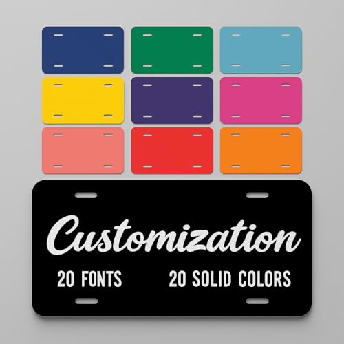 Custom License Plate Personalized, Personalized License Plate for Front of