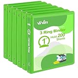 ViVin 1 Inch Round Ring View Binder for ...
