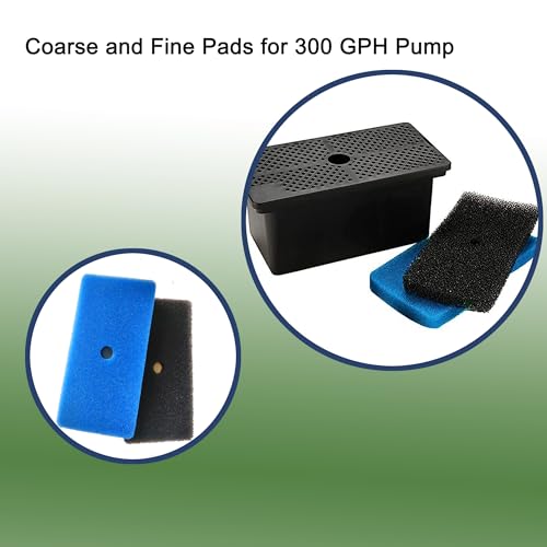 Filtros de Esponja Azul y Negro para Bomba de Estanque, Pack x4 miniatura 3