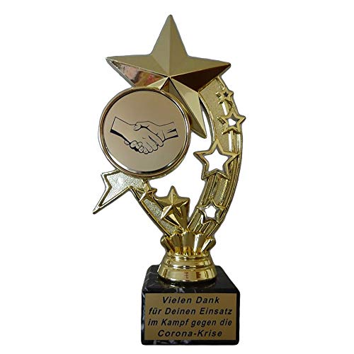 RaRu Geschenk-Pokal Danksagung für Hilfe in der Corona-Krise, Stern