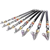 Goture（ゴチュール）コンパクトロッド 初心者・子供用 仕舞:43cm 超軽量 振出竿 ちょい投げ RIGELシリーズ (3.3m, 黒/金色)