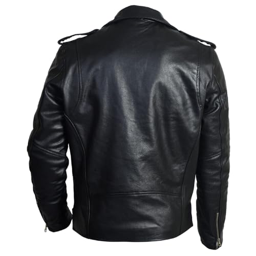 Body Guard Genuine Leather Jacket Black - Image 5