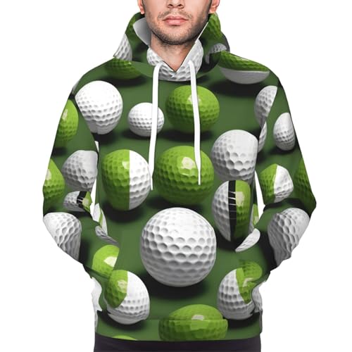 Sweat à capuche homme imprimé golf vêtement extérieur chaud décontracté gym - 7