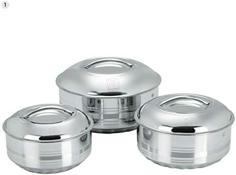 Buy WARMEO Steam Insulated Stainless Steel Casseroles| Easy to Carry ...