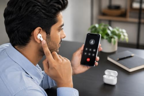 Image of BT-30 OG Series Truly Wireless Earbuds with 24H Playtime, Bluetooth 5.3, HD Sound, Touch Controls, Fast Pairing, Built-in Mic, Type-C Charging Case & Silicone Cover - White