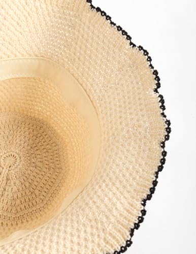 Sombrero de playa ZAFUL para mujer, liviano y plegable miniatura 2