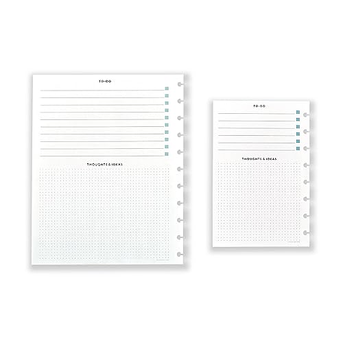 Levenger Circa By-The-Hour Daily Scheduler Refill (100 Sheets) Discbound, 8 disc, 11 disc, 100-gsm paper, 16 hourly blocks (Junior)